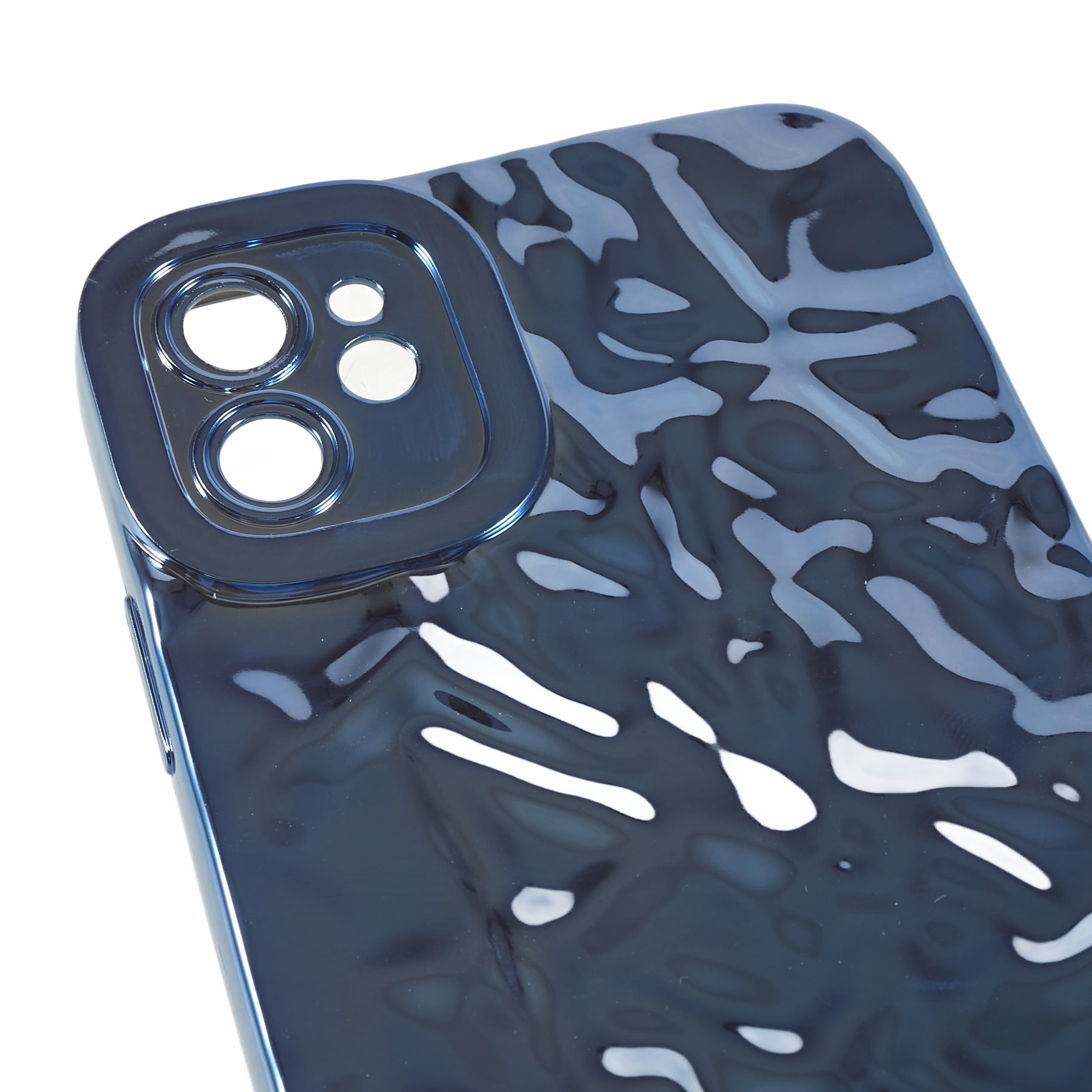 Měkký TPU kryt na telefon pro iPhone 12 galvanicky pomačkaný nerovný kryt telefonu Měkký TPU kryt na telefon pro iPhone 12 galvanicky pomačkaný nerovný kryt telefonu